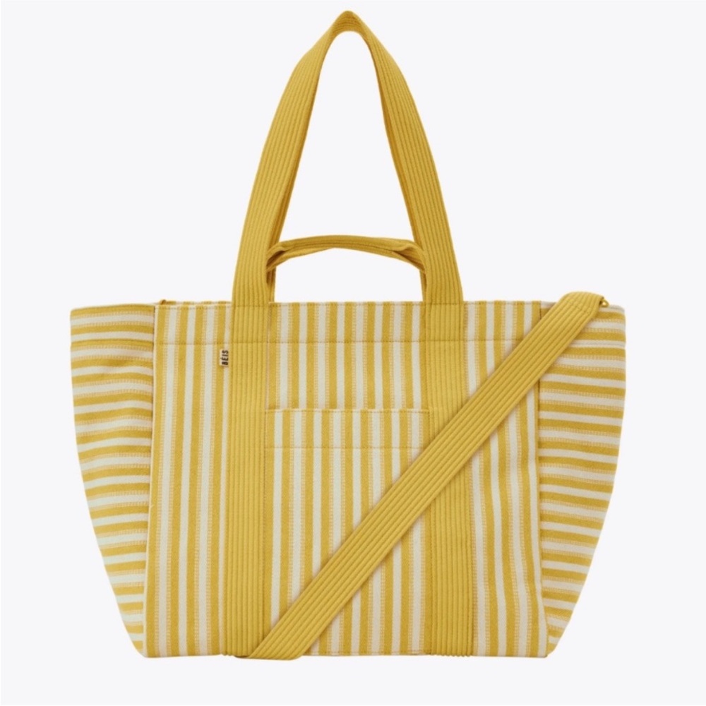 NWT Beis Honey Stripped Tote